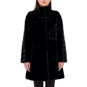 ❗️SALE❗️Jones New York Stand-Collar Faux-Fur Coat